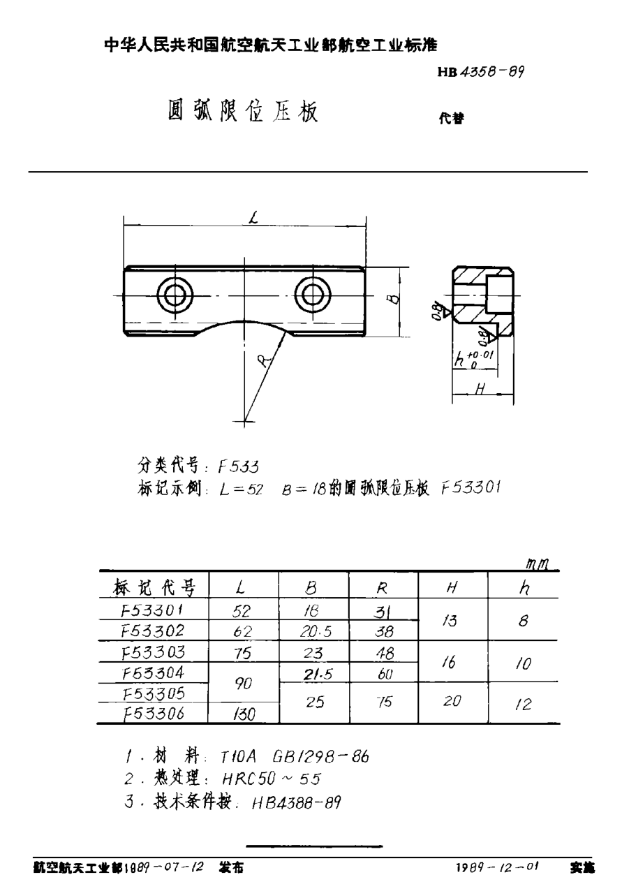 HB 4358-1989圓弧限位壓板
