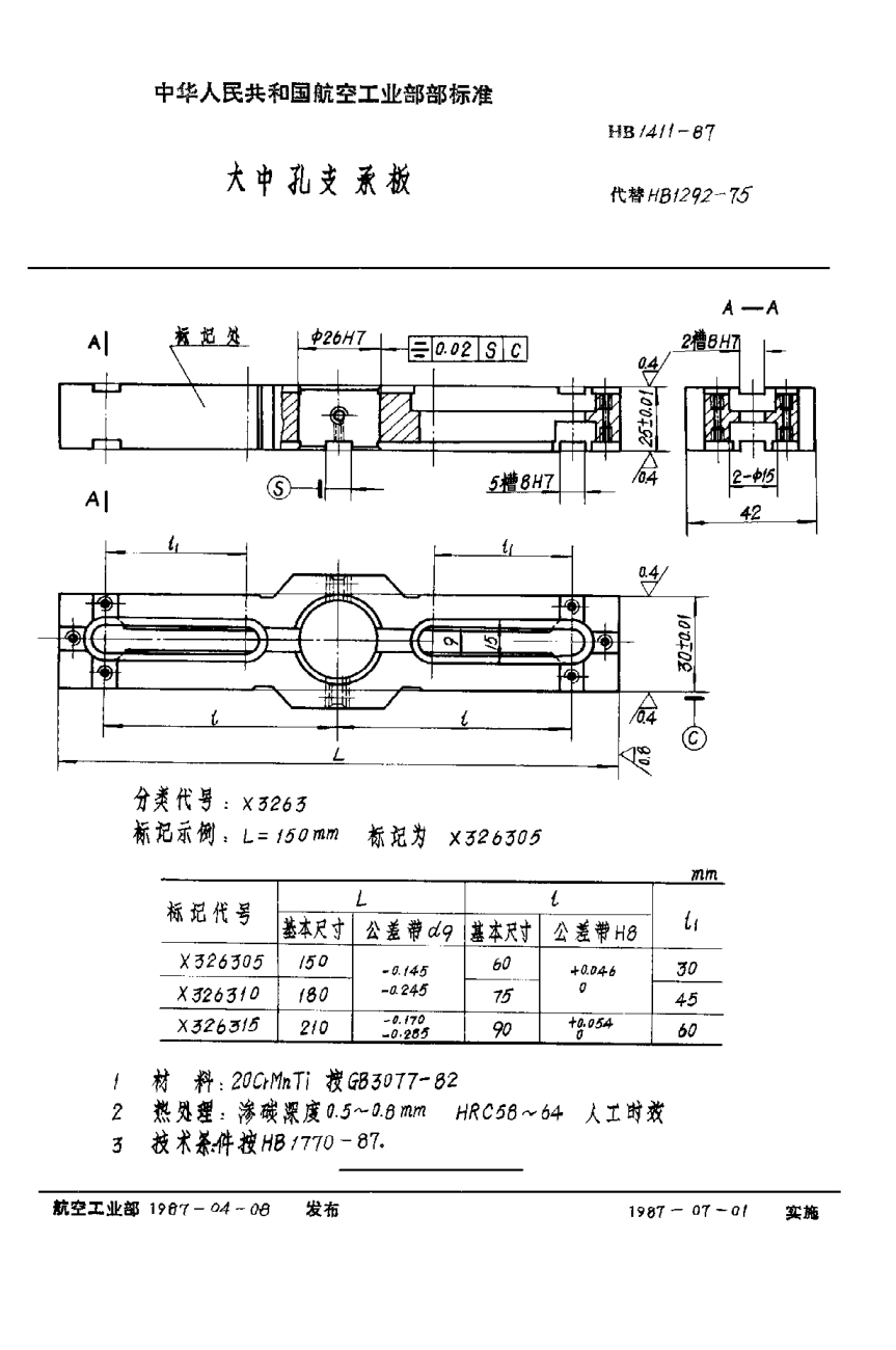 HB 1411-1987大中孔支承板