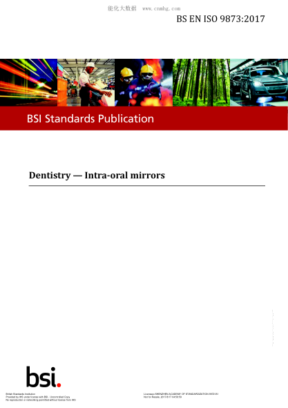 BS EN ISO 9873-2017 牙科 口腔內鏡 Dentistry. Intra-oral mirrors
