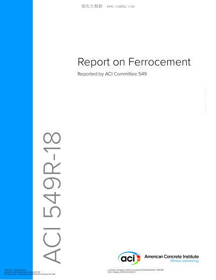 ACI 549R-2018 Report On Ferrocement