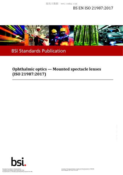 EN ISO 21987-2017 Ophthalmic optics. Mounted spectacle lenses (ISO 21987:2017)