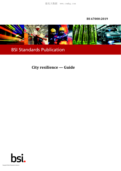 BS 67000-2019 City resilience. Guide