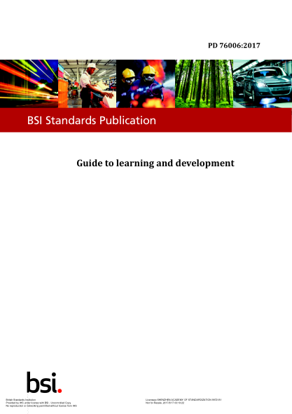 PD 76006-2017 學(xué)習與發(fā)展指南 Guide to learning and development