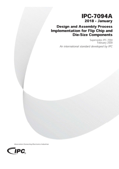 IPC 7094A-2018 Design and Assembly Process Implementation for Flip Chip and Die-Size Components