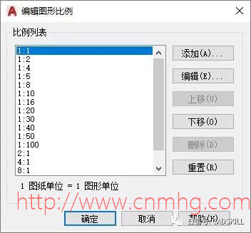 CAD默認比例列表如何設置