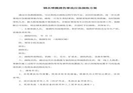 鋼水噴濺燙傷事故應急演練方案(6頁(yè))docx