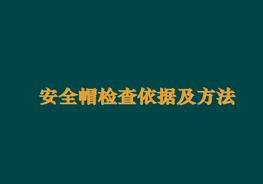 安全帽檢查依據及方法pptx