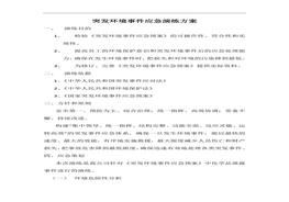 突發(fā)環(huán)境事件演練腳本(6頁(yè))docx