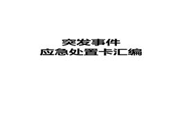 突發(fā)事件應急處置卡匯編(35頁(yè))doc