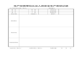 生產(chǎn)經(jīng)營(yíng)單位從業(yè)人員安全生產(chǎn)獎懲記錄doc