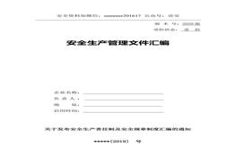 2020版安全生產(chǎn)責任制及安全規章制度匯編（164頁(yè)）doc