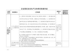 安全生產(chǎn)主體責任檢查表docx