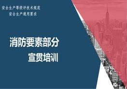 安全生產(chǎn)評級規范:消防要素部分培訓pptx