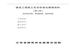 建設工程施工安全標準化管理資料第二冊doc