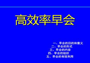 高效率早會(huì )流程綜述(36頁(yè))pptx