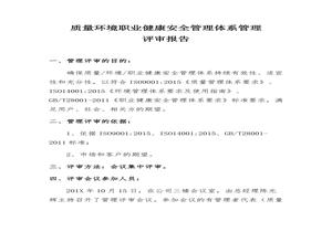 EHS管理體系管理評審報告(5頁(yè))docx