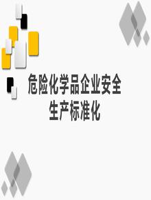 危險化學(xué)品企業(yè)安全生產(chǎn)標準化pptx