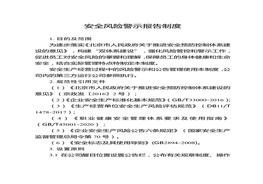 安全風(fēng)險警示報告制度docx