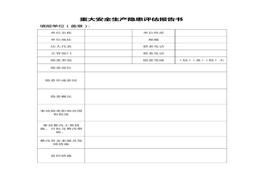 重大安全生產(chǎn)隱患評估報告書(shū)doc