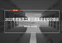 新員工安全生產(chǎn)知識及反三違培訓pptx