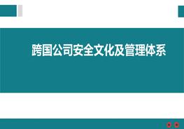 跨國公司安全文化及管理體系pptx