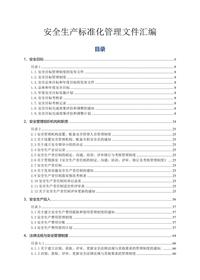 安全生產(chǎn)標準化管理文件匯編doc