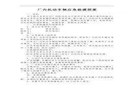 場(chǎng)內專(zhuān)用車(chē)輛應急預案doc