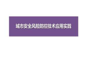 城市安全風(fēng)險防控技術(shù)應用實(shí)踐-汪濤pptx