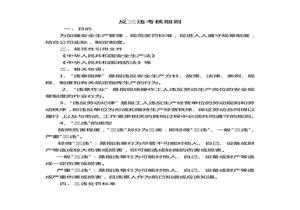反三違考核細則doc