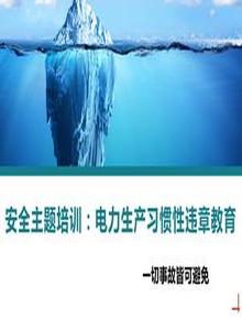 安全主題培訓:電力生產(chǎn)習慣性違章教育丨36頁(yè)pptx