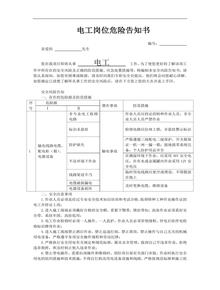 崗位風(fēng)險告知書(shū)(公路施工)doc