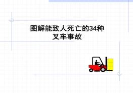 圖解能致人死亡的34種叉車(chē)事故pptx