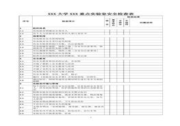 實(shí)驗室安全檢查表docx