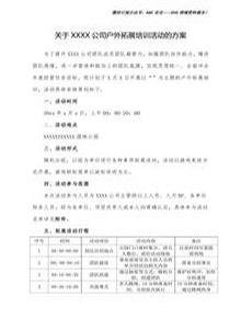 公司團建拓展活動(dòng)策劃方案(二)docx