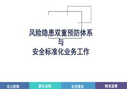 風(fēng)險隱患雙重預防體系與安全標準化業(yè)務(wù)工作pptx