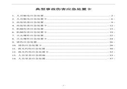 典型事故傷害應急處置卡doc