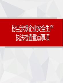 粉塵涉爆企業(yè)執法檢查重點(diǎn)事項pptx