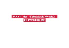 _2021新《安全生產(chǎn)法處》罰對照表(11頁(yè))docx