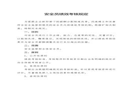 安全員績(jì)效考核制度doc