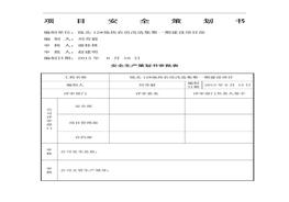 項目安全策劃書(shū)doc