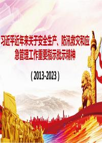 習近平近年來(lái)關(guān)于安全生產(chǎn)、防汛救災和應急管理工作重要指示批示精神 2pptx