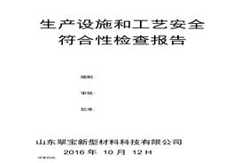生產(chǎn)設施和工藝安全符合性檢查報告docx