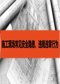 施工現場(chǎng)常見(jiàn)隱患及違規違章行為(81頁(yè))pptx