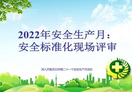 2022年安全生產(chǎn)月:安全標準化現場(chǎng)評審pptx