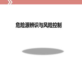 危險源辨識與風(fēng)險控制ppt
