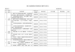 重大危險源專(zhuān)項檢查-操作負責人檢查表docx