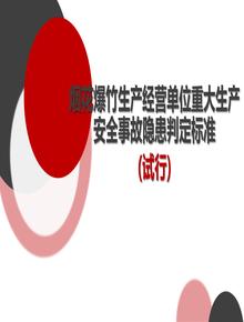 煙花爆竹生產(chǎn)經(jīng)營(yíng)單位重大生產(chǎn)安全事故隱患判定標準準(試行)pptx