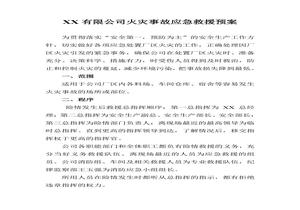公司火災事故應急救援預案(3頁(yè))doc