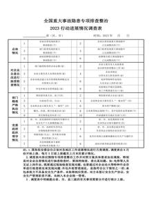 全國重大事故隱患專(zhuān)項排查整治2023行動(dòng)進(jìn)展情況調查表docx