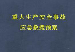 重大生產(chǎn)安全事故應急救援知識培訓ppt